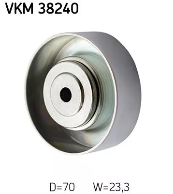 SKF Deflection/Guide Pulley, V-ribbed belt (VKM38240)