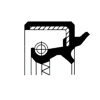 CORTECO Shaft Seal, automatic transmission (19033885B)