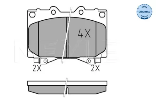 MEYLE Brake Pad Set, disc brake (0252352415/W)