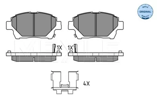 MEYLE Brake Pad Set, disc brake (0252351015/W)