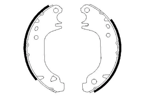 BOSCH Brake Shoe Set (0986487274)
