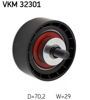 Deflection/Guide Pulley, V-ribbed belt