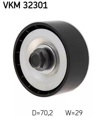 SKF Deflection/Guide Pulley, V-ribbed belt (VKM32301)