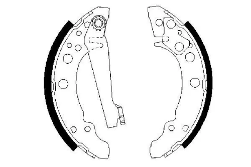BOSCH Brake Shoe Set (0986487002)