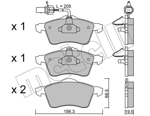 Brake Pad Set, disc brake