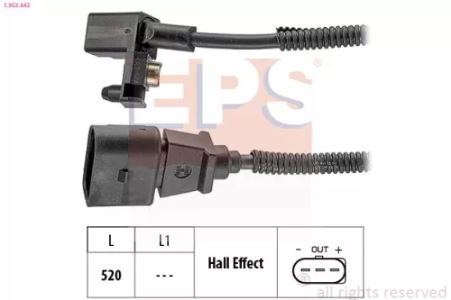 Sensor, crankshaft pulse