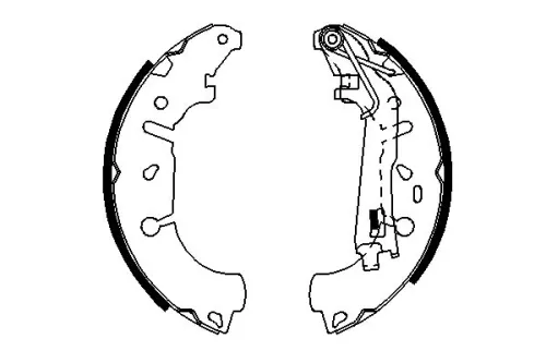 BOSCH Brake Shoe Set (0986487703)