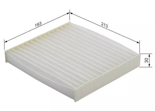 BOSCH Filter, cabin air (1987432190)