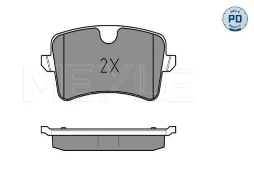 MEYLE Brake Pad Set, disc brake (0252460617/PD)