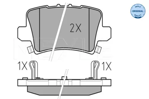 MEYLE Brake Pad Set, disc brake (0252408615/W)