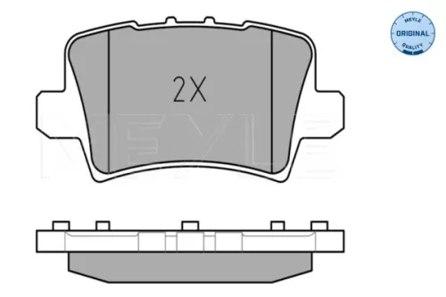 MEYLE Brake Pad Set, disc brake (0252408615/W)
