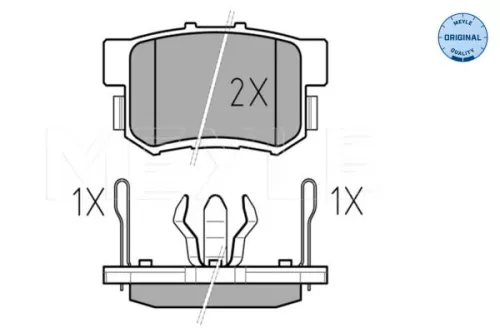 MEYLE Brake Pad Set, disc brake (0252423114/W)