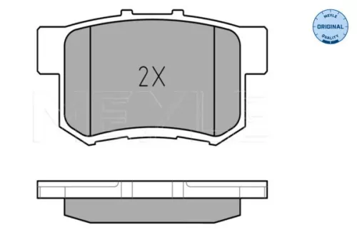 MEYLE Brake Pad Set, disc brake (0252423114/W)