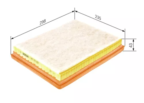 BOSCH Air Filter (1457433655)