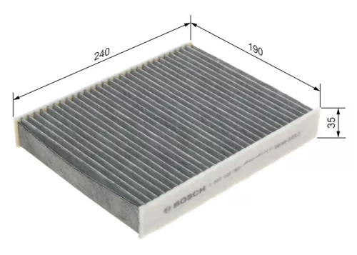 BOSCH Filter, cabin air (1987432387)