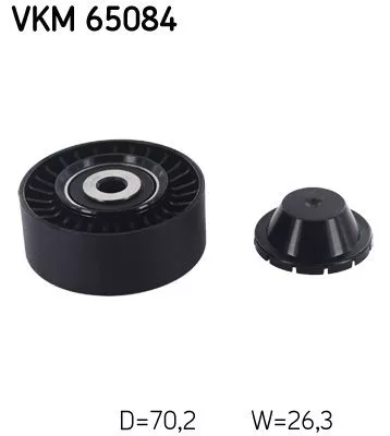 Deflection/Guide Pulley, V-ribbed belt