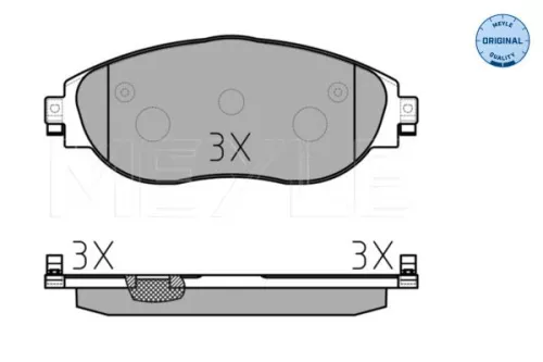 MEYLE Brake Pad Set, disc brake (0252511720/W)