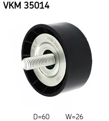 Deflection/Guide Pulley, V-ribbed belt
