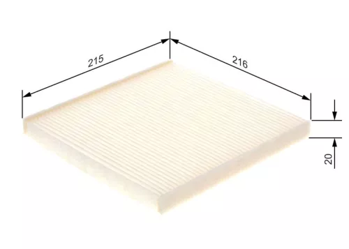 BOSCH Filter, cabin air (1987432085)