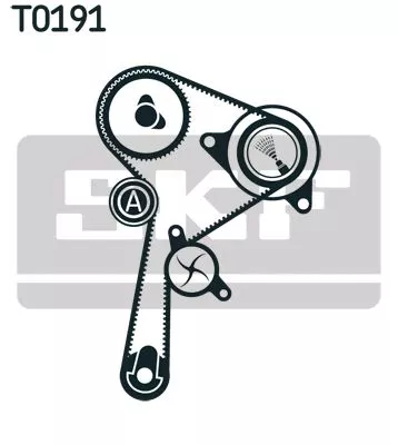 SKF Water Pump & Timing Belt Kit (VKMC06134-2)