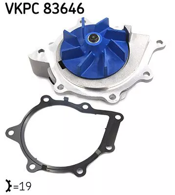 SKF Water Pump, engine cooling (VKPC83646)