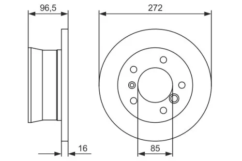 BOSCH Brake Disc (0986479B33)
