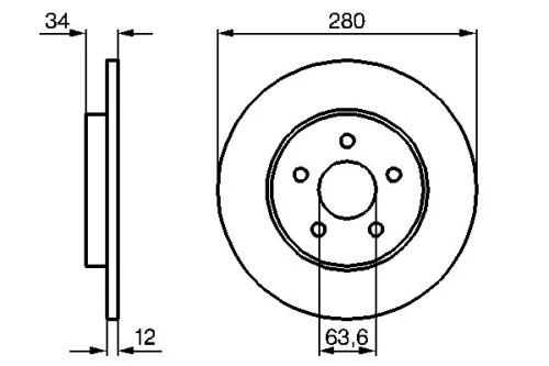BOSCH Brake Disc (0986479B65)
