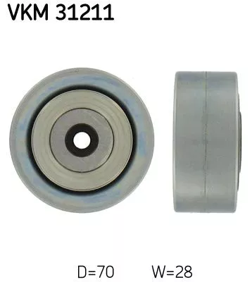 Deflection/Guide Pulley, V-ribbed belt