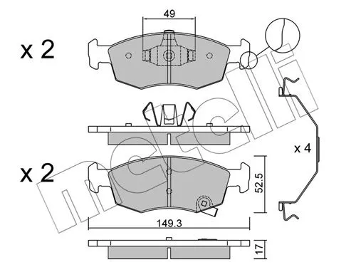 Brake Pad Set, disc brake