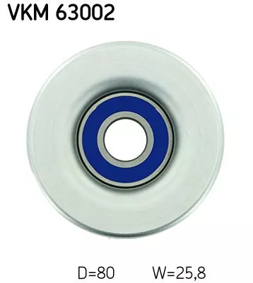 SKF Deflection/Guide Pulley, V-ribbed belt (VKM63002)
