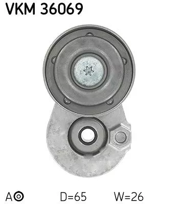 SKF Belt Tensioner, V-ribbed belt (VKM36069)