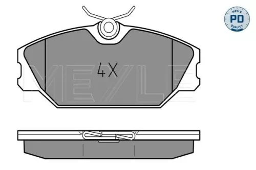 MEYLE Brake Pad Set, disc brake (0252317218/PD)
