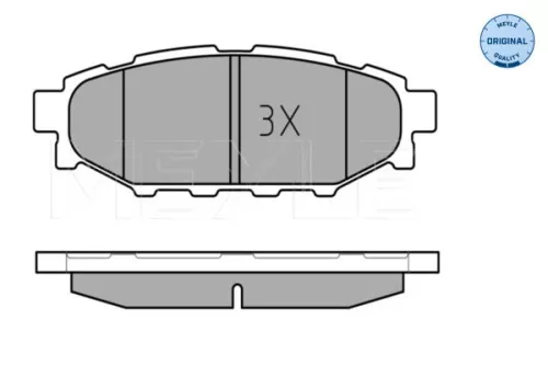 MEYLE Brake Pad Set, disc brake (0252427114/W)