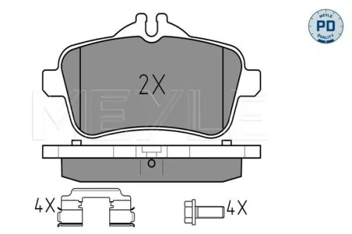 MEYLE Brake Pad Set, disc brake (0252521516/PD)