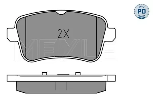 MEYLE Brake Pad Set, disc brake (0252521516/PD)