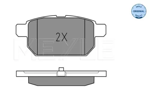 MEYLE Brake Pad Set, disc brake (0252525814/W)