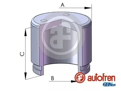 Piston, brake caliper