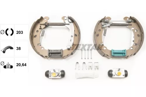 TEXTAR Brake Shoe Set (84075000)