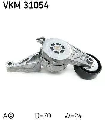 SKF Belt Tensioner, V-ribbed belt (VKM31054)