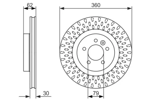 BOSCH Brake Disc (0986479578)