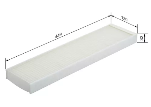 BOSCH Filter, cabin air (1987432296)