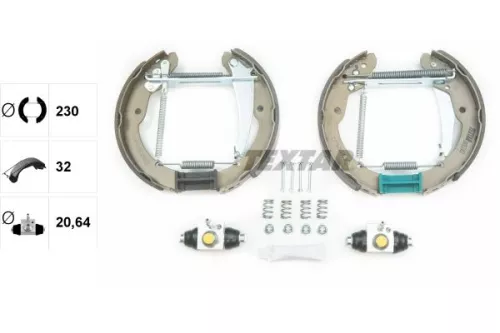 TEXTAR Brake Shoe Set (84052402)