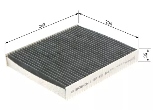 BOSCH Filter, cabin air (1987432304)