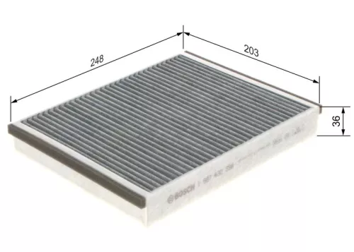 BOSCH Filter, cabin air (1987432598)