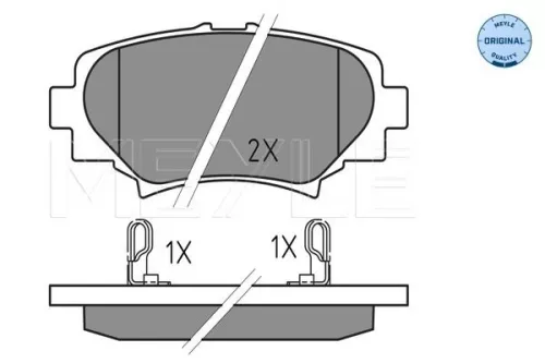 MEYLE Brake Pad Set, disc brake (0252587814)