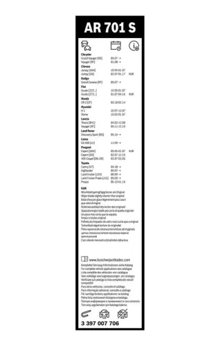BOSCH Wiper Blade (3397007706)