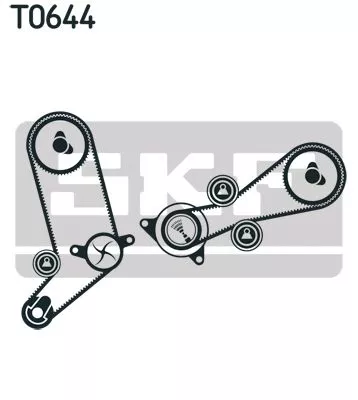 SKF Water Pump & Timing Belt Kit (VKMC01270)