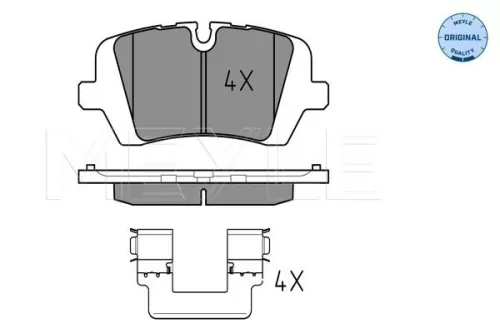 MEYLE Brake Pad Set, disc brake (0252572016)