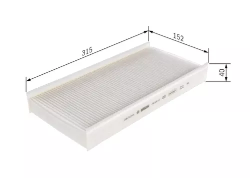 BOSCH Filter, cabin air (1987432112)