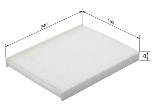 BOSCH Filter, cabin air (1987432215)